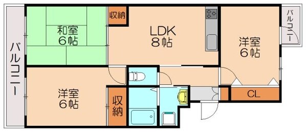 清原ビレッジの物件間取画像